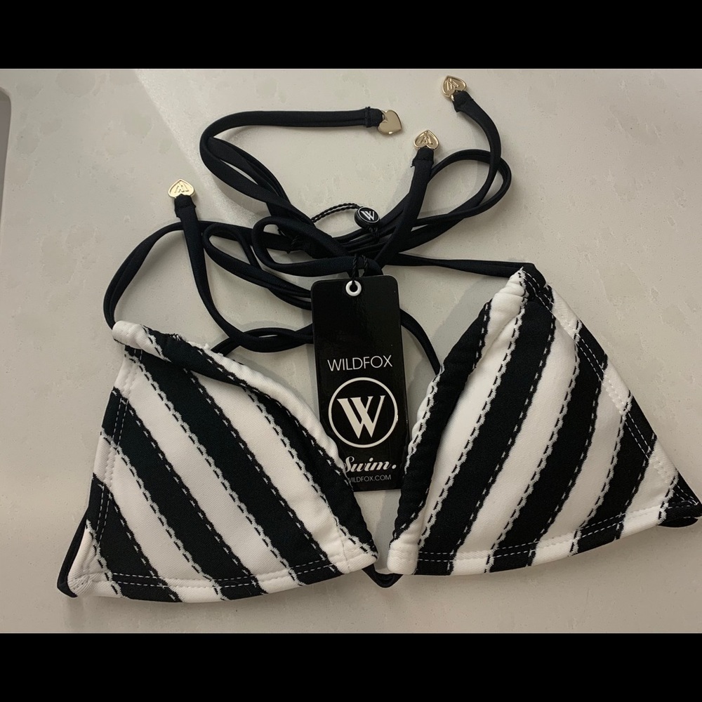 NWT Wildfox Dream House Striped String Bikini Top‎